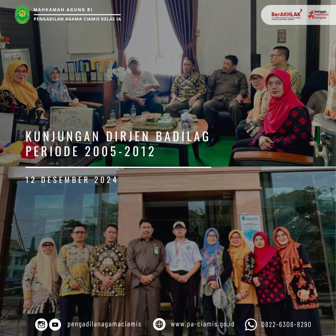 KUNJUNGAN MANTAN DIRJEN WAHYU WIDIANA