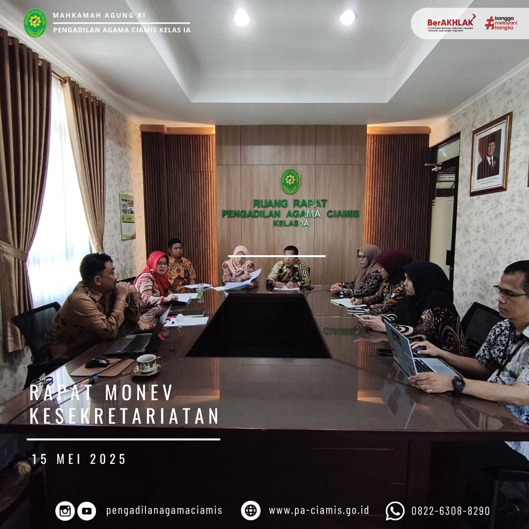 MONEV SEKRETARIAT 150525