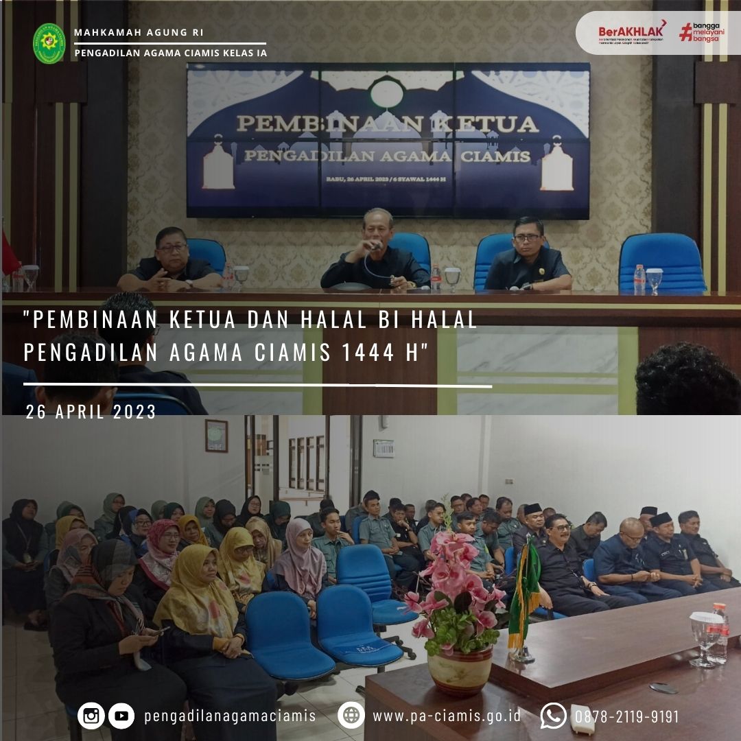 PEMBINAAN DAN HALALBIHALAL 260423