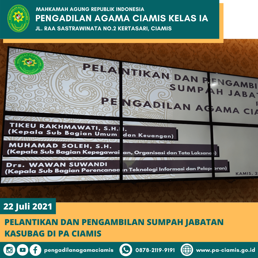 pelantikan kasubag