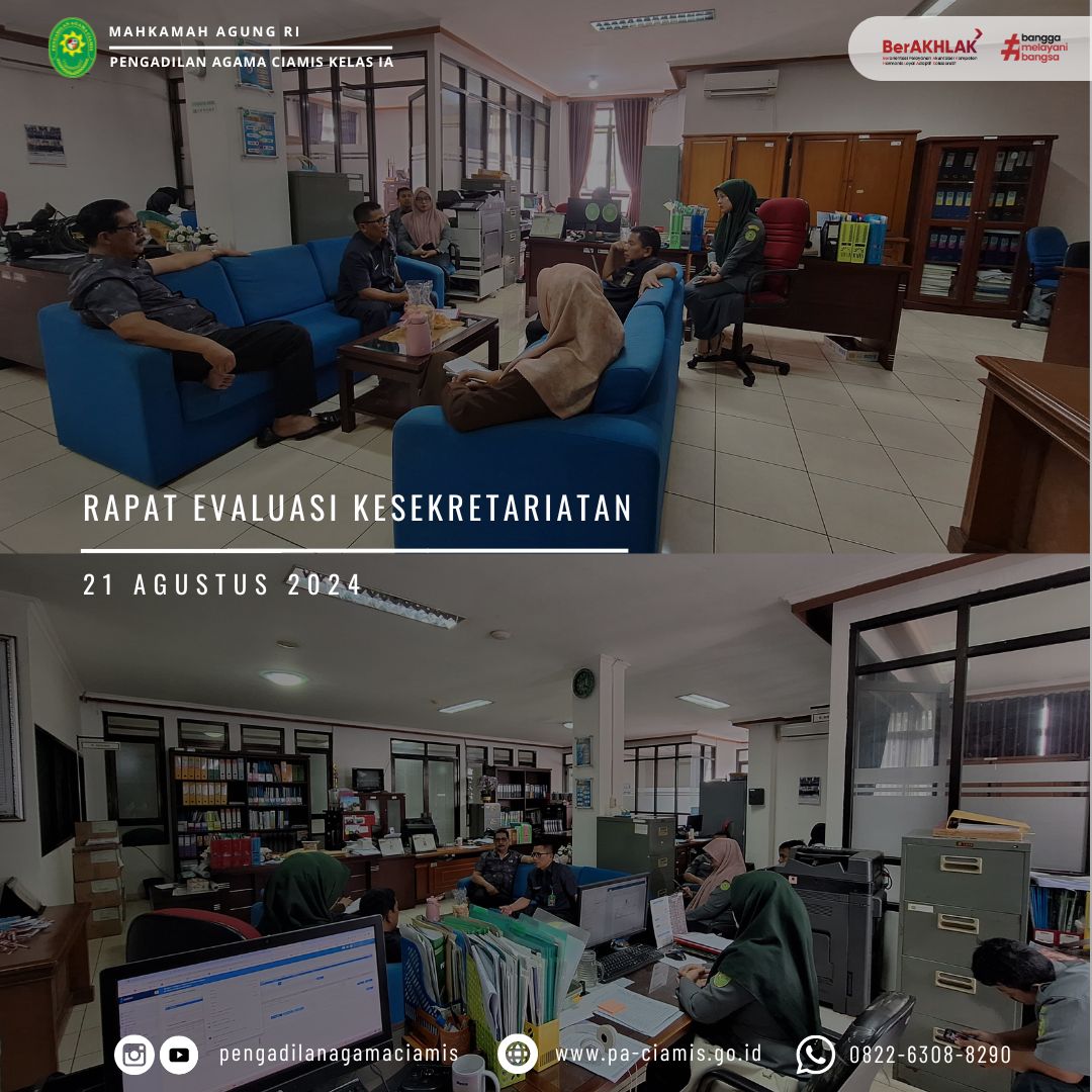 rapat evaluasi kesekretariatan 210824